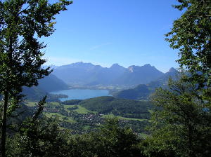 Vue sur le lac d'Annecy